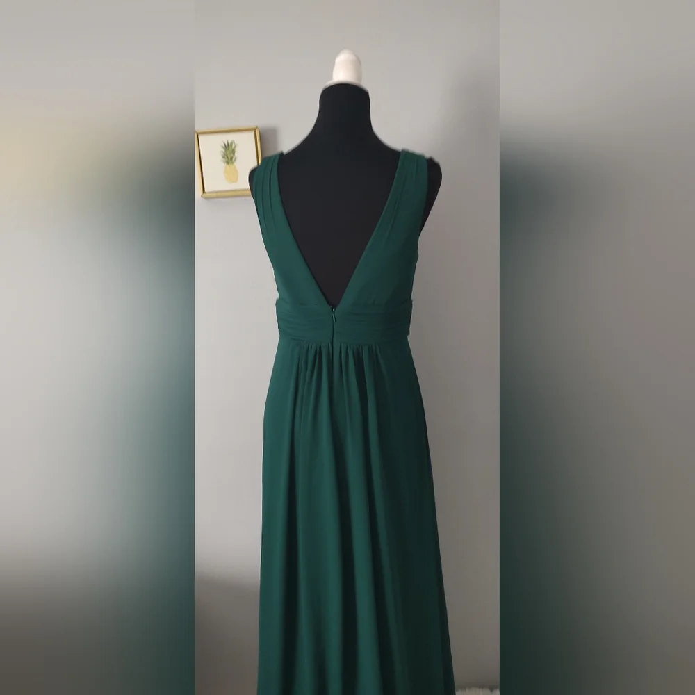 Ever Pretty  Maxi dress Prom Bridesmaid Party V Neck Empire Waist Chiffon Sz 10 - Picture 6 of 10